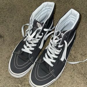 Vans Sk8-Hi Canvas Shoes. Size 10. Grey